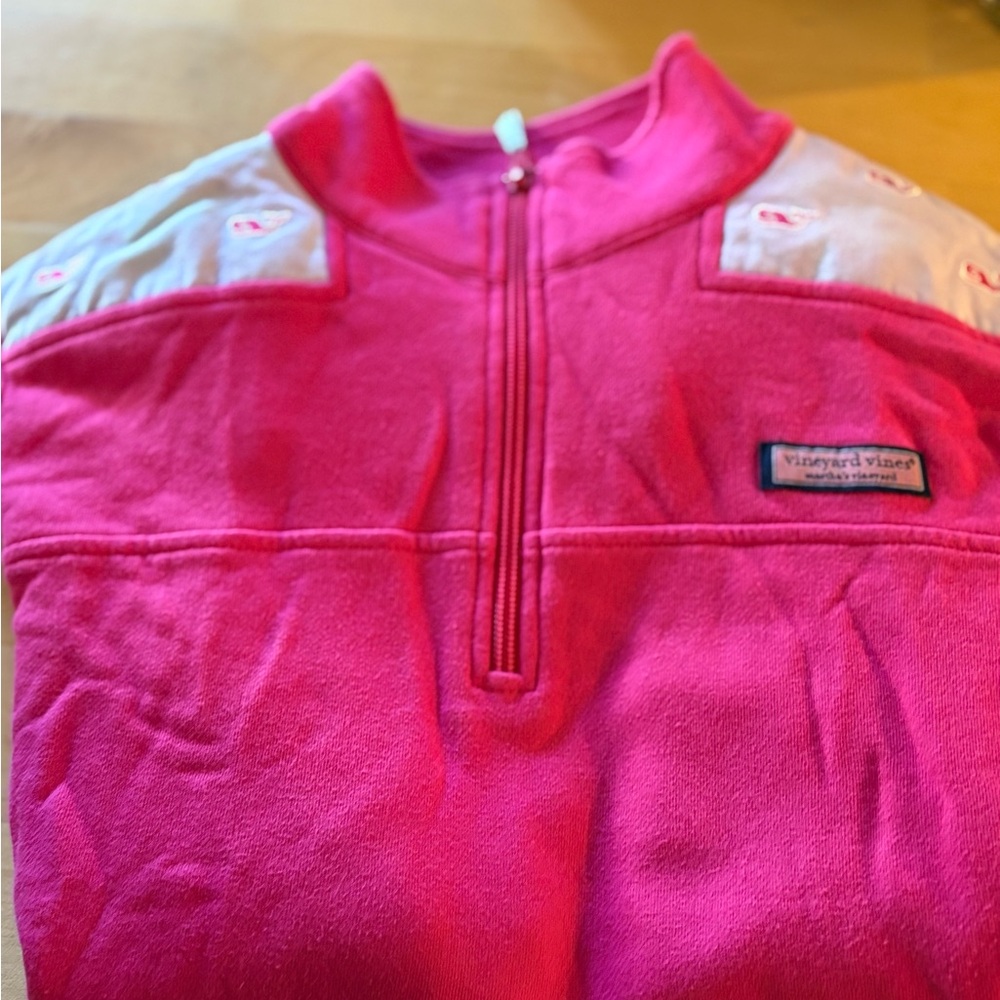 Vineyard Vines Bright Pink Cotton Top